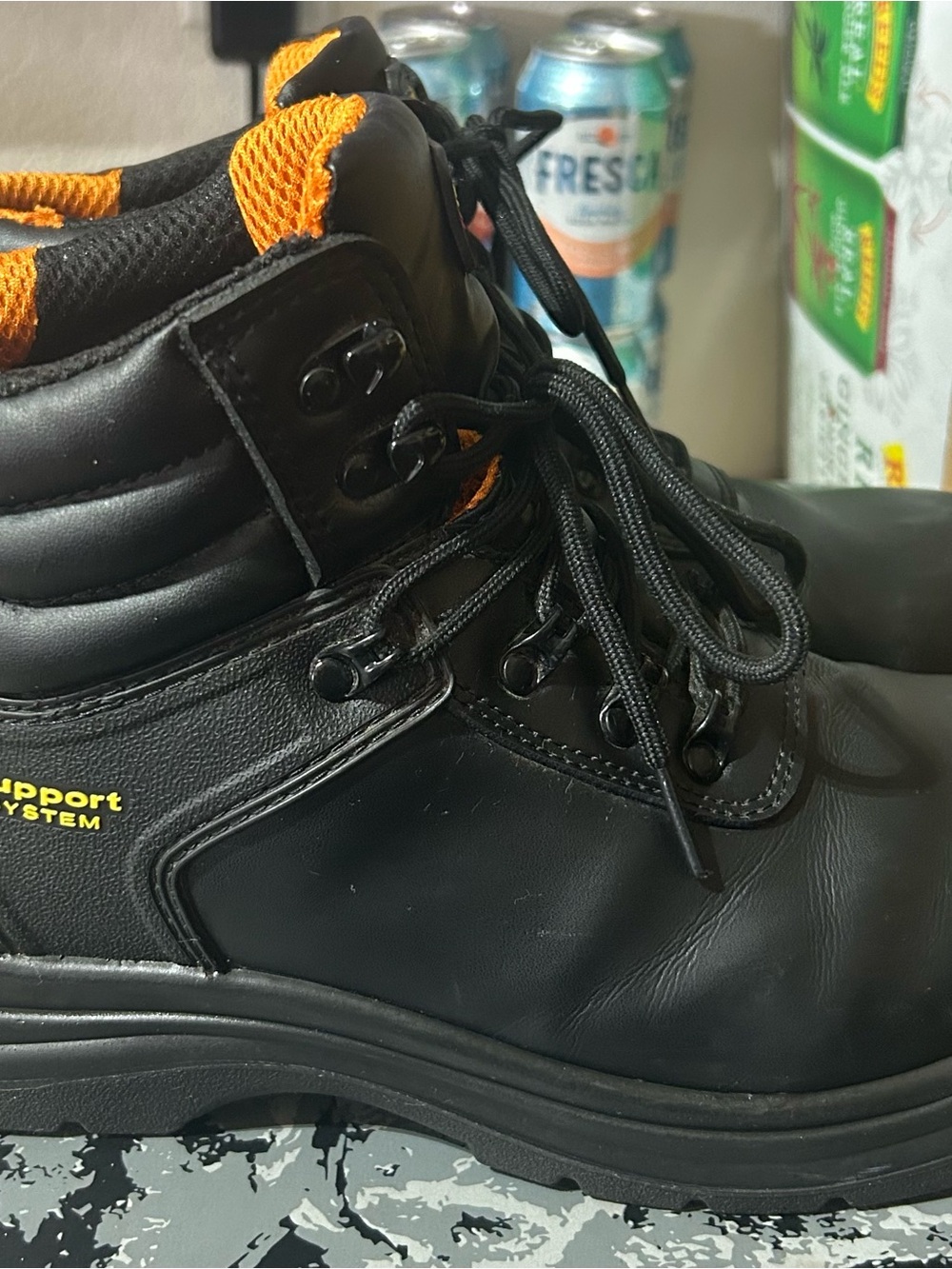 Black Steel Toe Work Boots